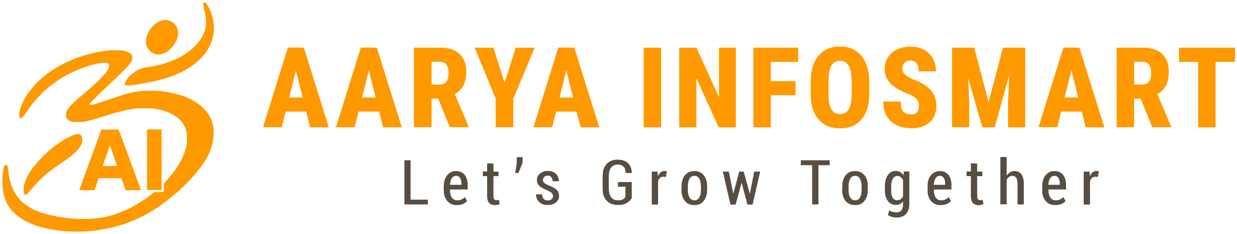 aarya infosmart black logo
